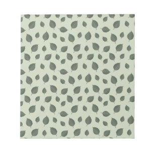 Bloc-note Feuilles verts, motif transparent