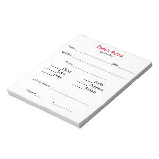 Bloc-note Feuillets de commande "Concevez-vous-même"