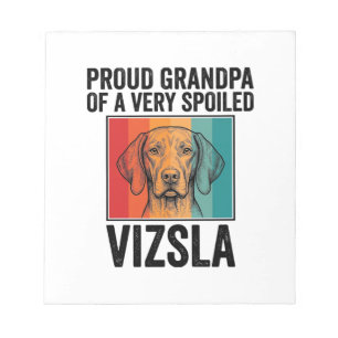 Bloc-note Fier grand-père Vizsla conception vintage amateur