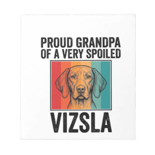 Bloc-note Fier grand-père Vizsla conception vintage amateur