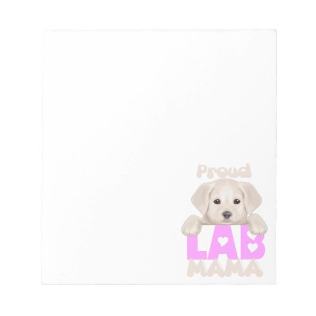 Bloc-note Fier maman du Labrador ! Pour les mamans du Labrad (Devant)