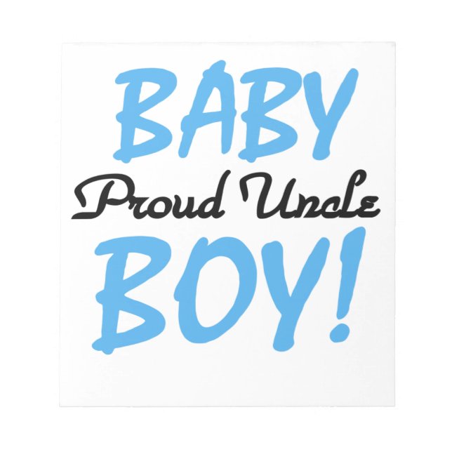 Bloc-note Fier Oncle Baby Boy Cadeaux (Devant)