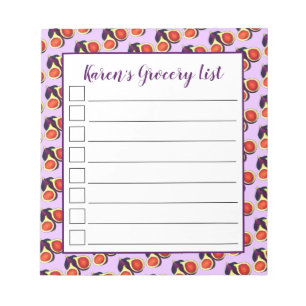 Bloc-note Figues violettes frites Ripe frites Fruit Fig Tree