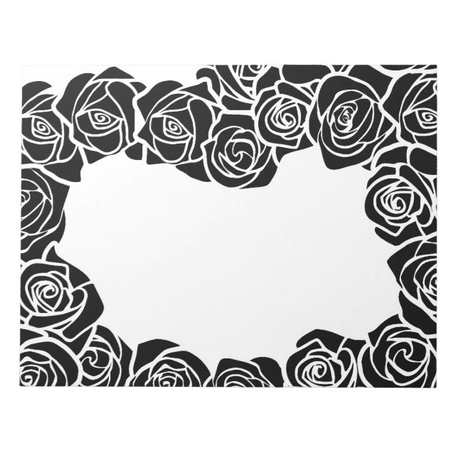 Bloc-note Fille Vintage rose noire (Devant)