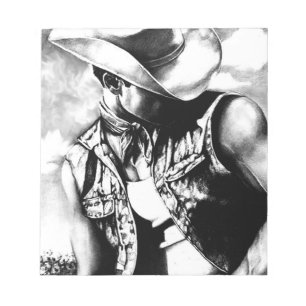 Bloc-note Fine art drawing handsome Cowboy Country Man