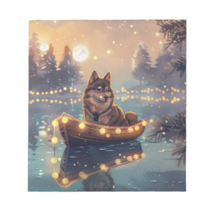 Bloc-note Finlandais Lapphund Noël Festive Voyage