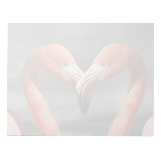 Bloc-note Flamant de la Saint-Valentin (Devant)