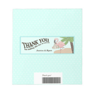 Bloc-note Flamant rose Bébé Barre de bonbons Envelopper