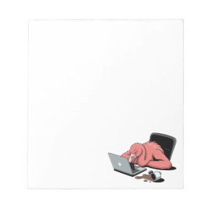 Bloc-note Flamant rose Sarcastique Funny Office Cadeau