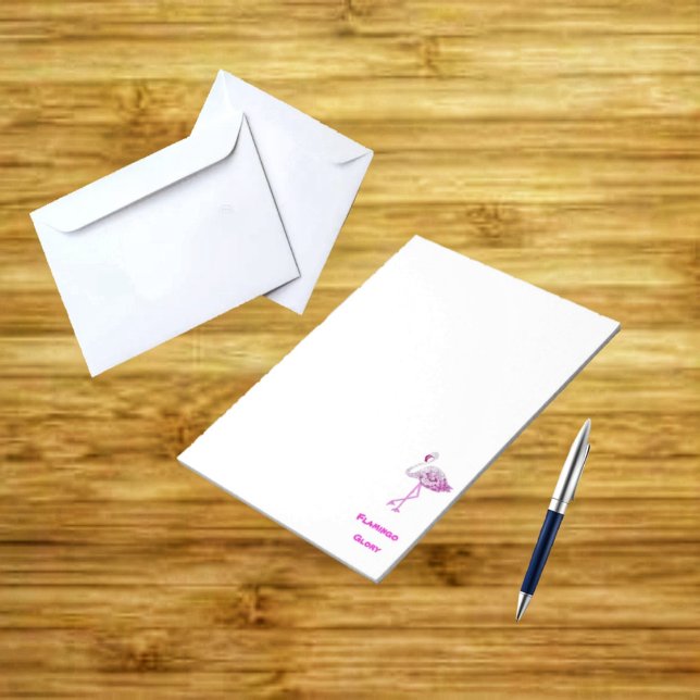 Bloc-note Flamants roses gloire (Enjoy writing your thoughts down, in your Flamingo Glory Notepad!)