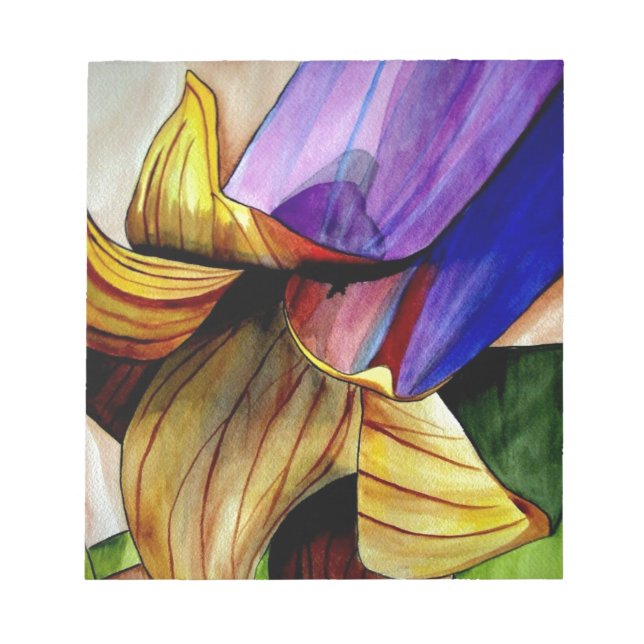 Bloc-note Fleur de Fritillaire originale aquarelle (Devant)