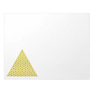Bloc-note Fleur de la vie / Blume des Lebens - or pyramide