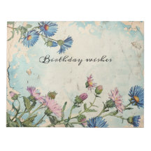 Fleur de naissance de l'aster bleu Septembre Cadre