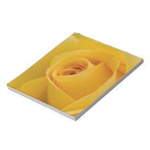 Bloc-note Fleur de rose jaune