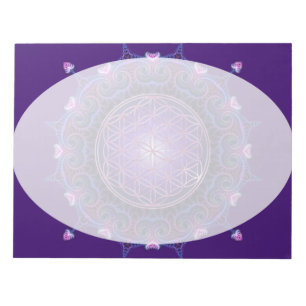 Bloc-note Fleur de vie / Blume des Lebens - Mandala I