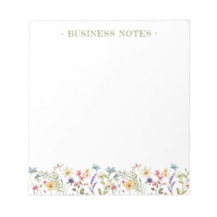 Bloc-note Fleur Fantaisiste Floraison Colorée Printanière