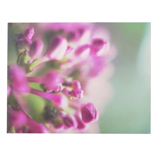 Bloc-note Fleur rose vintage macro bokeh (Devant)