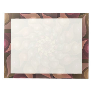 Bloc-note Fleur surréaliste brillante Art fractal abstrait m