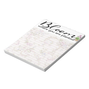 Bloc-note Fleurir là où vous êtes planté