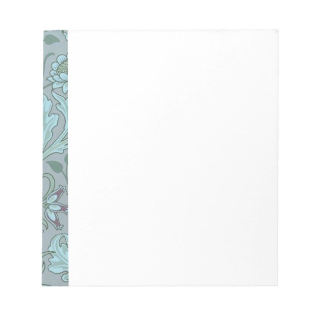 Bloc-note Fleurs Bleues Pastel (Devant)