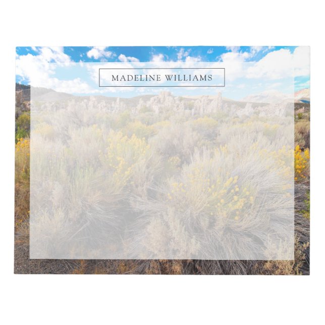 Bloc-note Fleurs | Blooming Sagebrush Californie (Devant)