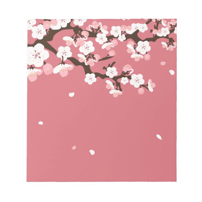 Bloc-note Fleurs de cerisiers (Devant)
