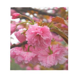 Bloc-note Fleurs de fleurs de cerisier rose chaud
