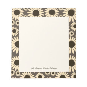 Bloc-note Fleurs de l'Impératrice Douce Marron