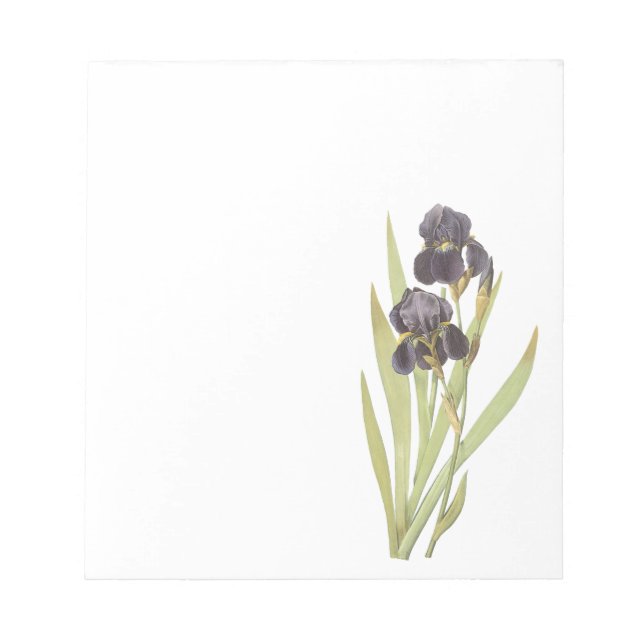 Bloc-note Fleurs Iris Violettes (Devant)