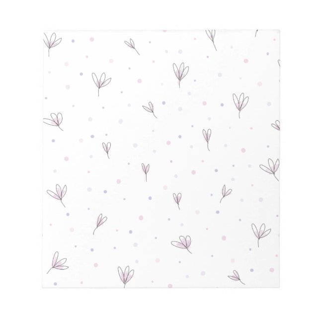 Bloc-note Fleurs Lilac (Devant)