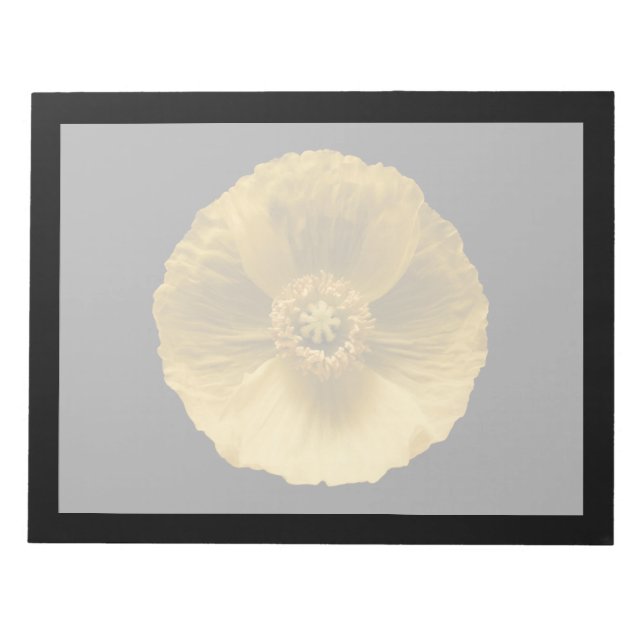 Bloc-note Fleurs | Pavot jaune (Devant)