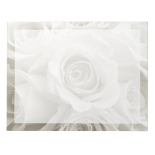 Bloc-note Fleurs Roses blanches