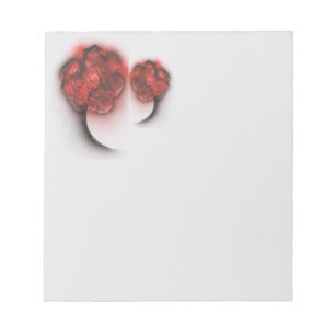 Bloc-note Fleurs rouges face