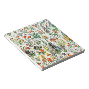 Bloc-note Fleurs vintages par Adolphe Millot