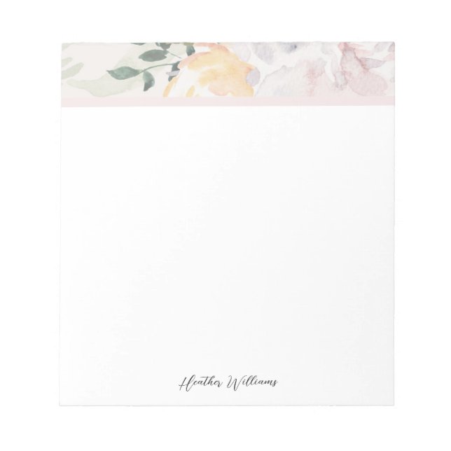 Bloc-note Floral Elegant (Devant)