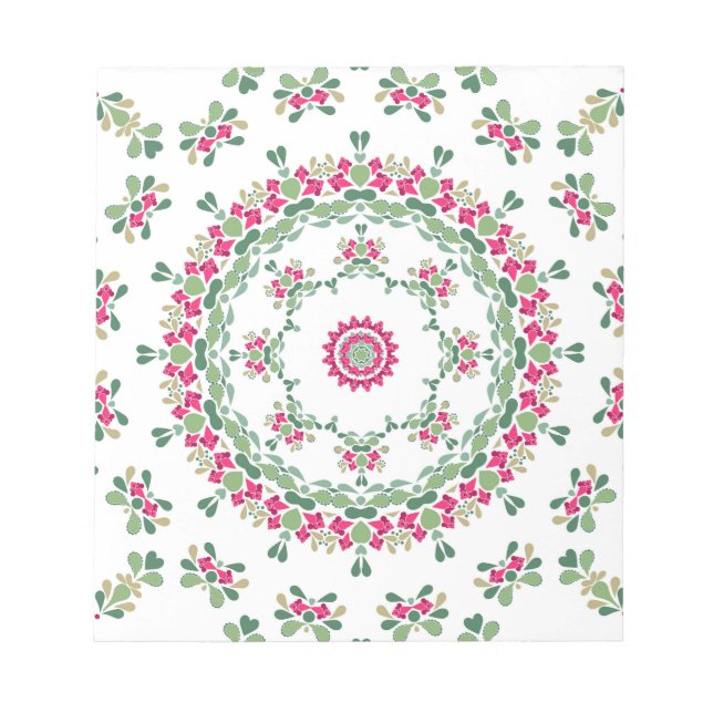 Bloc-note Floral ornament (Devant)
