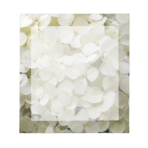Bloc-note Flore d'Hydrangée blanche