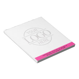 Bloc-note Fond uni moderne simple avec logo d'entreprise per