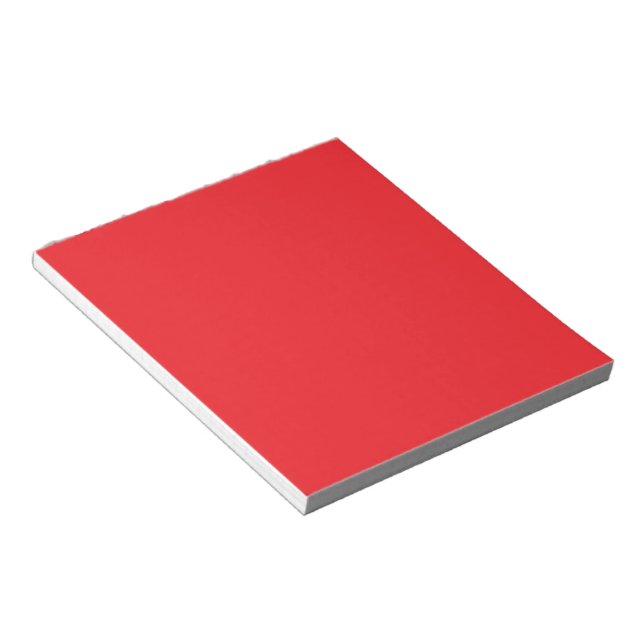 Bloc-note Fond uni rouge solide  (Incliné)