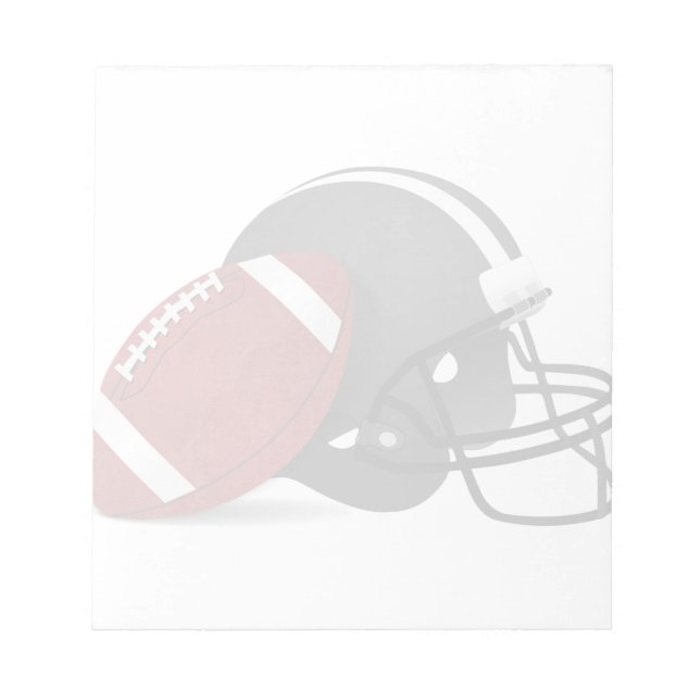 Bloc-note Football Et Casque (Devant)