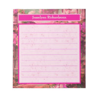 Forêt mondiale abstraite rose personnalisée