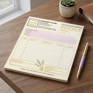 Bloc-note Formulaire de facture de vente client simple vinta