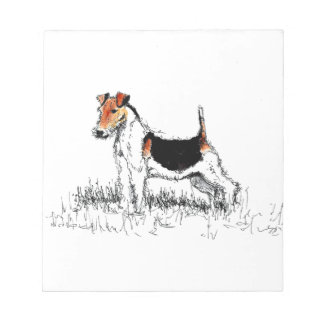 Bloc-note Fox Terrier fier