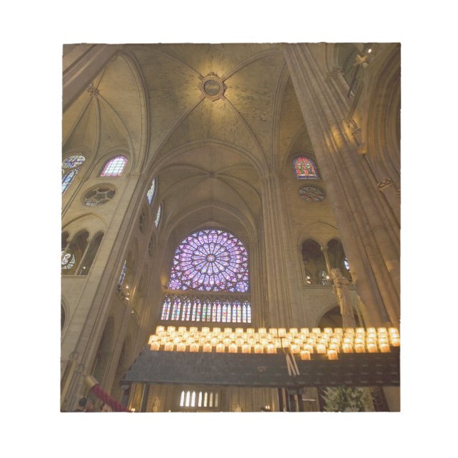 Bloc-note France, Paris. Intérieur de la cathédrale Notre-Da (Devant)