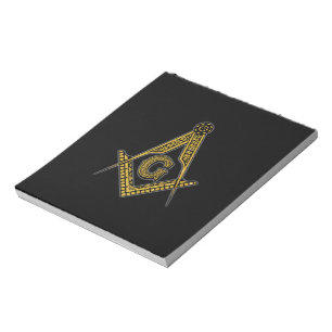 Bloc-note Freemason (noir et or)