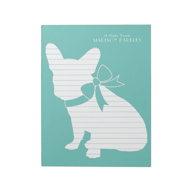 Bloc-note French Bulldog Frenchie Chien Chien Chien Chien Ch (Tourné)