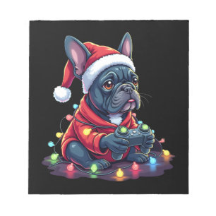Bloc-note French Bulldog Manette de jeu vidéo Légère Neige S