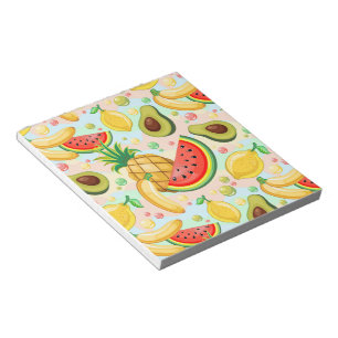 Bloc-note Fruits d'été frais Motif
