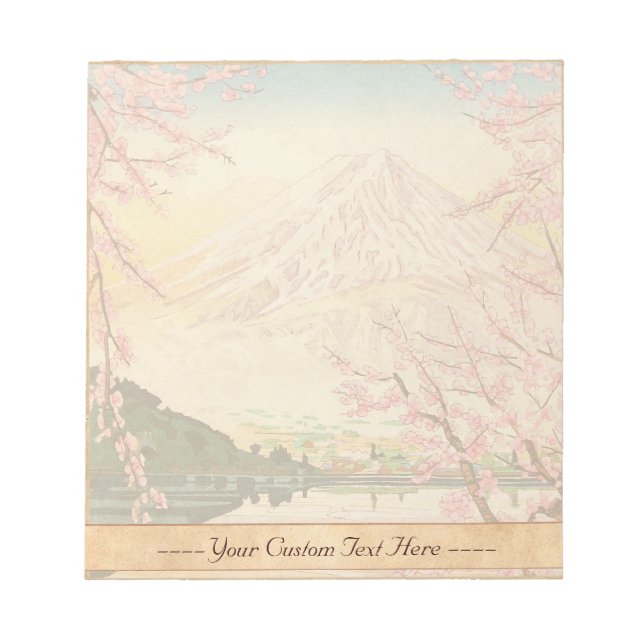 Bloc-note Fuji de Kawaguchi Okada Koichi shin hanga japan (Devant)