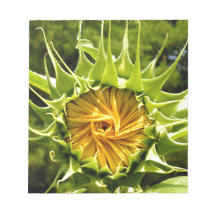 Bloc-note Fun jaune floral tournesol